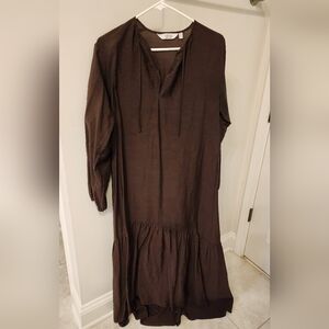 & other stories cqphocolate brown maxi dress